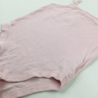 Pale Pink Cotton Bodysuit - Girls 18-24 Months