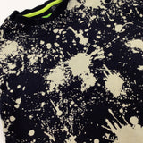 Paint Splatter Black T-Shirt - Boys 4-5 Years