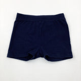 Navy Jersey Shorts - Girls 18-24 Months