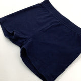 Navy Jersey Shorts - Girls 18-24 Months