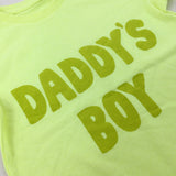 'Daddy's Boy' Neon Yellow T-Shirt - Boys 4-5 Years