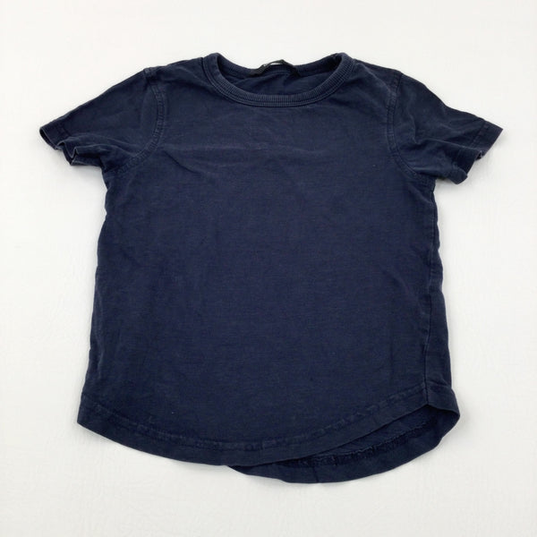 Black Cotton T-Shirt - Boys 2-3 Years