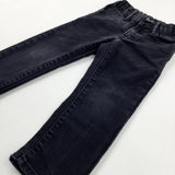 Black Denim Jeans With Adjustable Waist - Boys 2-3 Years