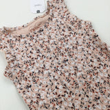 **NEW** Flowers Beige Vest Top - Girls 2-3 Years