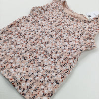 **NEW** Flowers Beige Vest Top - Girls 2-3 Years