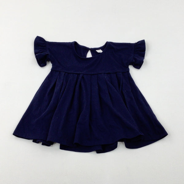 Navy Short Sleeve Tunic Top - Girls 4-5 Years