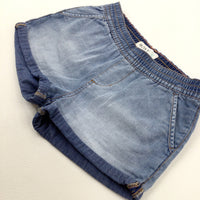 Blue Denim Shorts - Girls 7-8 Years