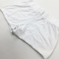 White Jersey Shorts - Girls 9-10 Years