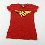 'WW' Wonder Women Red T-Shirt - Girls 10-11 Years