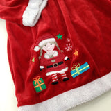 'Christmas Fun!' Mrs Claus Appliqued Red Velour Dress - Girls 2-3 Years