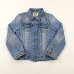 Studs Light Blue Denim Jacket - Girls 11-12 Years