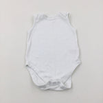 White Cotton Bodysuit - Boys 2-3 Years