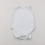 White Cotton Bodysuit - Boys 2-3 Years