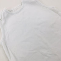 White Cotton Bodysuit - Boys 2-3 Years