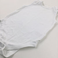 White Cotton Bodysuit - Boys 2-3 Years