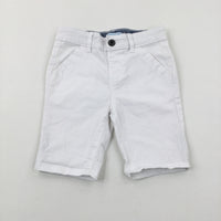 White Shorts With Adjustable Waist - Boys 2-3 Years