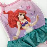 The Little Mermaid Sparkly Pink Swimming Costume - Girls 2-3 Years