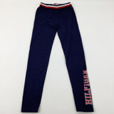 'Hilfiger' Navy Leggings - Girls 12-13 Years