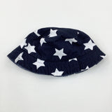 Stars Navy Sun Hat - Boys 3-4 Years