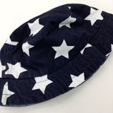 Stars Navy Sun Hat - Boys 3-4 Years