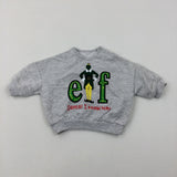 'Santa! I Know Him' Elf Grey Sweatshirt - Boys/Girls Newborn