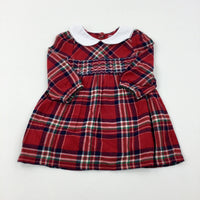 Red Smart Tartan Dress - Girls 12-18 Months