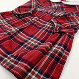 Red Smart Tartan Dress - Girls 12-18 Months