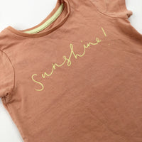 'Summer' Orange T-Shirt - Girls 3-4 Years