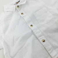 White Linen Shirt - Boys 4-5 Years