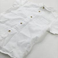 White Linen Shirt - Boys 4-5 Years