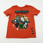 'Minecraft' Festive Creepers Orange T-Shirt - Boys 5-6 Years