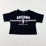 'Arizona' Black T-Shirt - Girls 4-5 Years