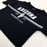 'Arizona' Black T-Shirt - Girls 4-5 Years