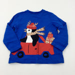 Penguin & Car Blue Long Sleeve Top - Boys 2-3 Years