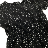 Spotty Black Jumpsuit - Girls 6-7 Years