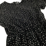 Spotty Black Jumpsuit - Girls 6-7 Years