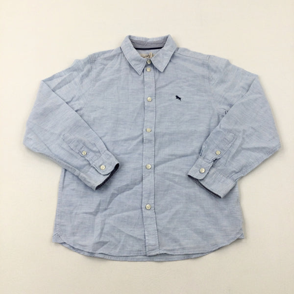 Ram Motif Light Blue Long Sleeved Shirt - Boys 7-8 Years