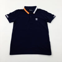 '#Brums' Navy Polo Shirt - Boys 7-8 Years