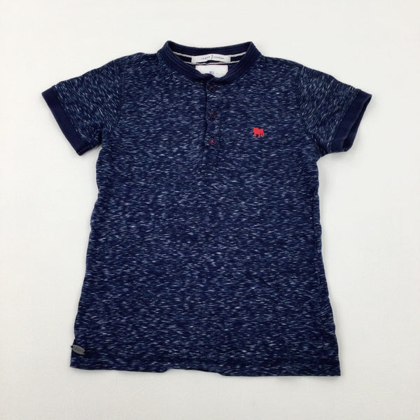 Dog Motif Navy T-Shirt - Boys 7-8 Years