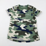 Camouflage Green T-Shirt - Boys 9-10 Years