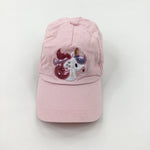 Unicorn Sequinned Pink Sun Cap - Girls 7-8 Years