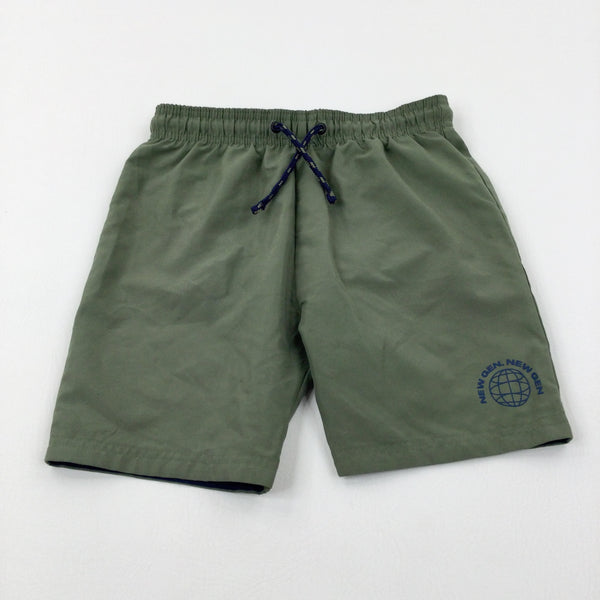 'New Gen' Khaki Swim Shorts - Boys 9-10 Years