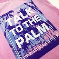 Talk To The Palm' Pink Vest Top - Boys 8-9 Years