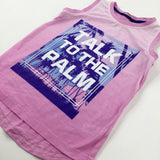 Talk To The Palm' Pink Vest Top - Boys 8-9 Years