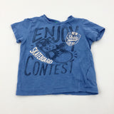 'Enjoy' Skateboard Blue T-Shirt - Boys 18-24 Months