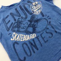 'Enjoy' Skateboard Blue T-Shirt - Boys 18-24 Months