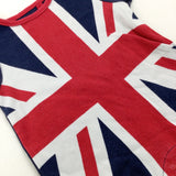 Union Jack Navy Romper - Boys 0-3 Months