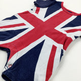 Union Jack Navy Romper - Boys 0-3 Months