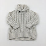 Patterned Cream Knitted Jumper - Boys 18-24 Months