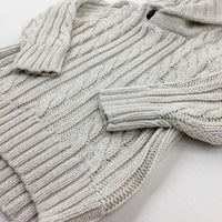 Patterned Cream Knitted Jumper - Boys 18-24 Months